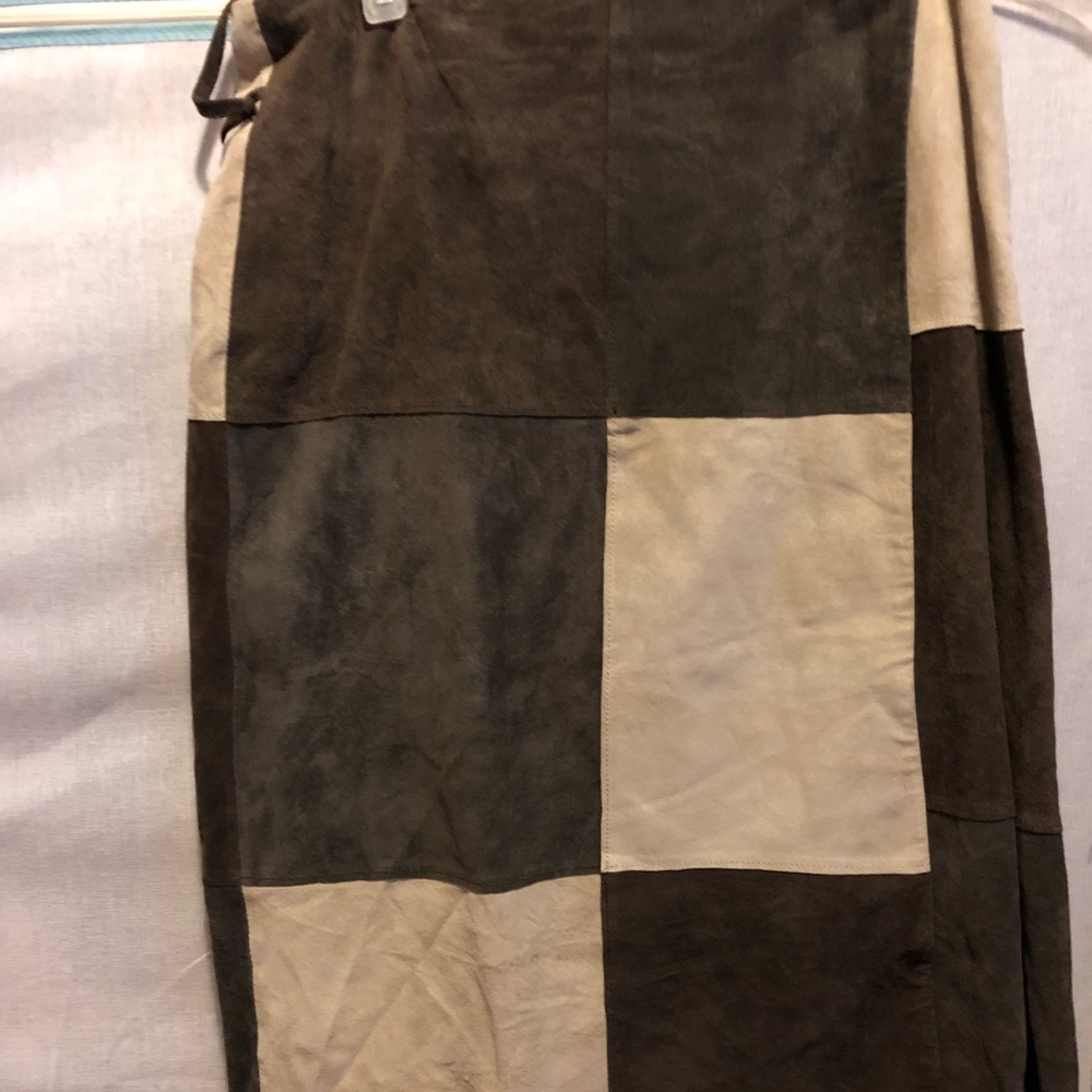 Suede skirt